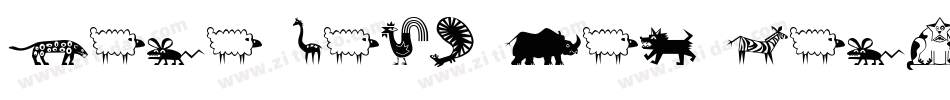 Mini Pics Lil Dinos字体转换